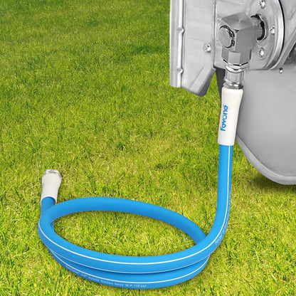 Fevone 5 ft x 5/8" Leader Hose for Hose Reel Connector, 150 PSI Heavy Duty Lead-In Hose with 3/4"