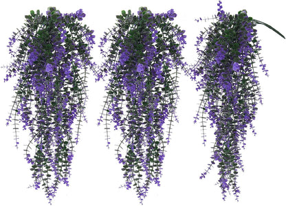 RECUTMS Artificial Plants Fake Eucalyptus Plants Faux Hanging Leaves Green Plant Artificial Hanging