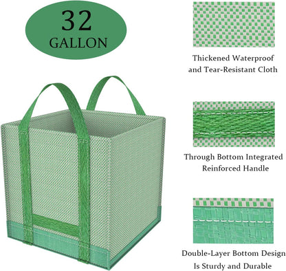 Reusable Yard Waste Bags/Lawn Bags/Leaf Bags, Collapsible Garden Bag, Pop Up Garden Bag, Heavy Duty