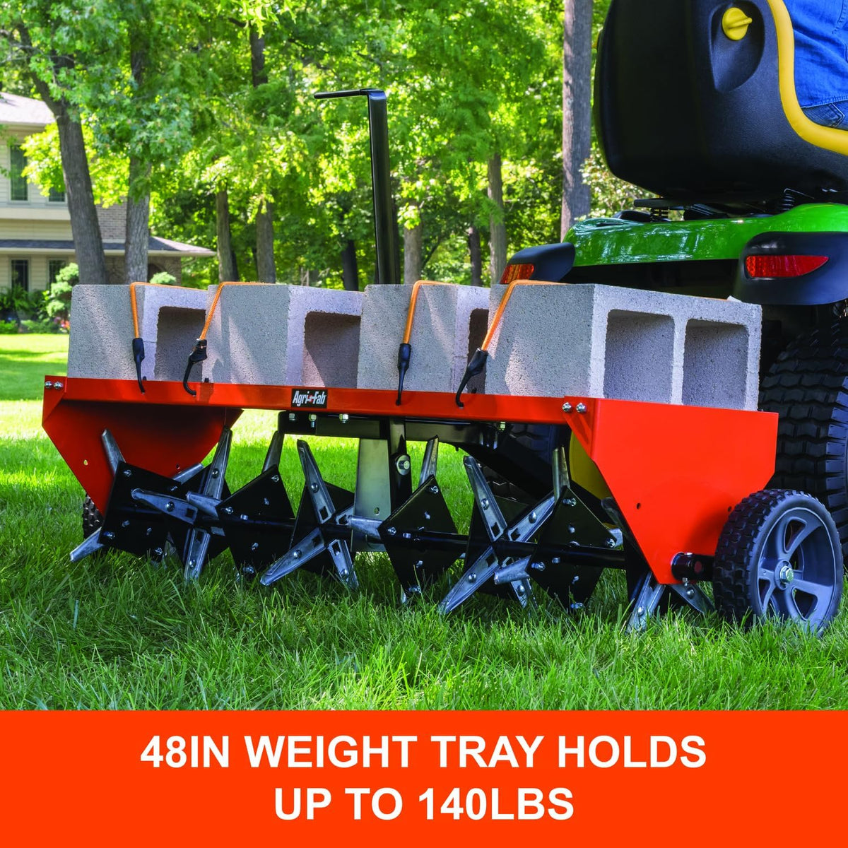Agri-Fab 45-0299 48" Tow Behind Lawn Plug Aerator with Universal Hitch; Designed to Pull Behind