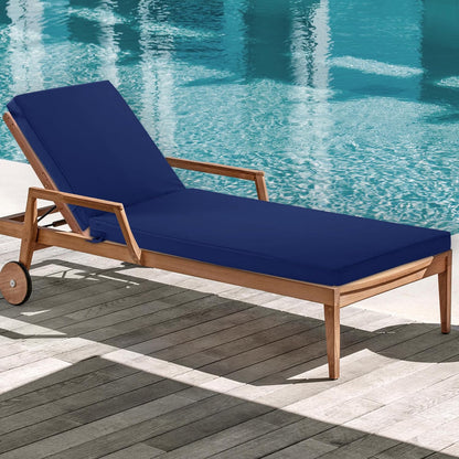 Chaise Lounge Cushions Outdoor - Waterproof and Fade Resistant Sun Lounger Replacement Cushions