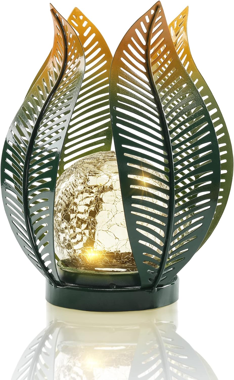 Solar Garden Lights Outdoor Decorations Garden Decor,Crackle Globe Glass,Gardening Gifts Waterproof