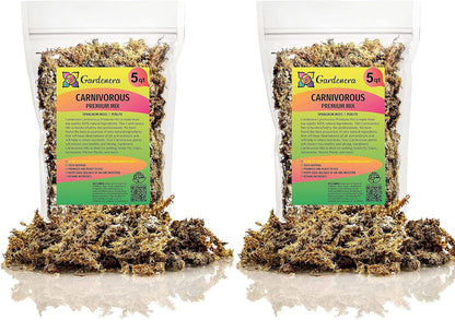 Gardenera Sphagnum Moss Potting Mix for Carnivorous Plants, Moss and Perlite Blend for Potting