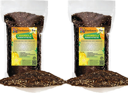 GARDENERA Premium Carambola Potting Soil Mix - Perfect Balance of Nutrients, Drainage, and Aeration