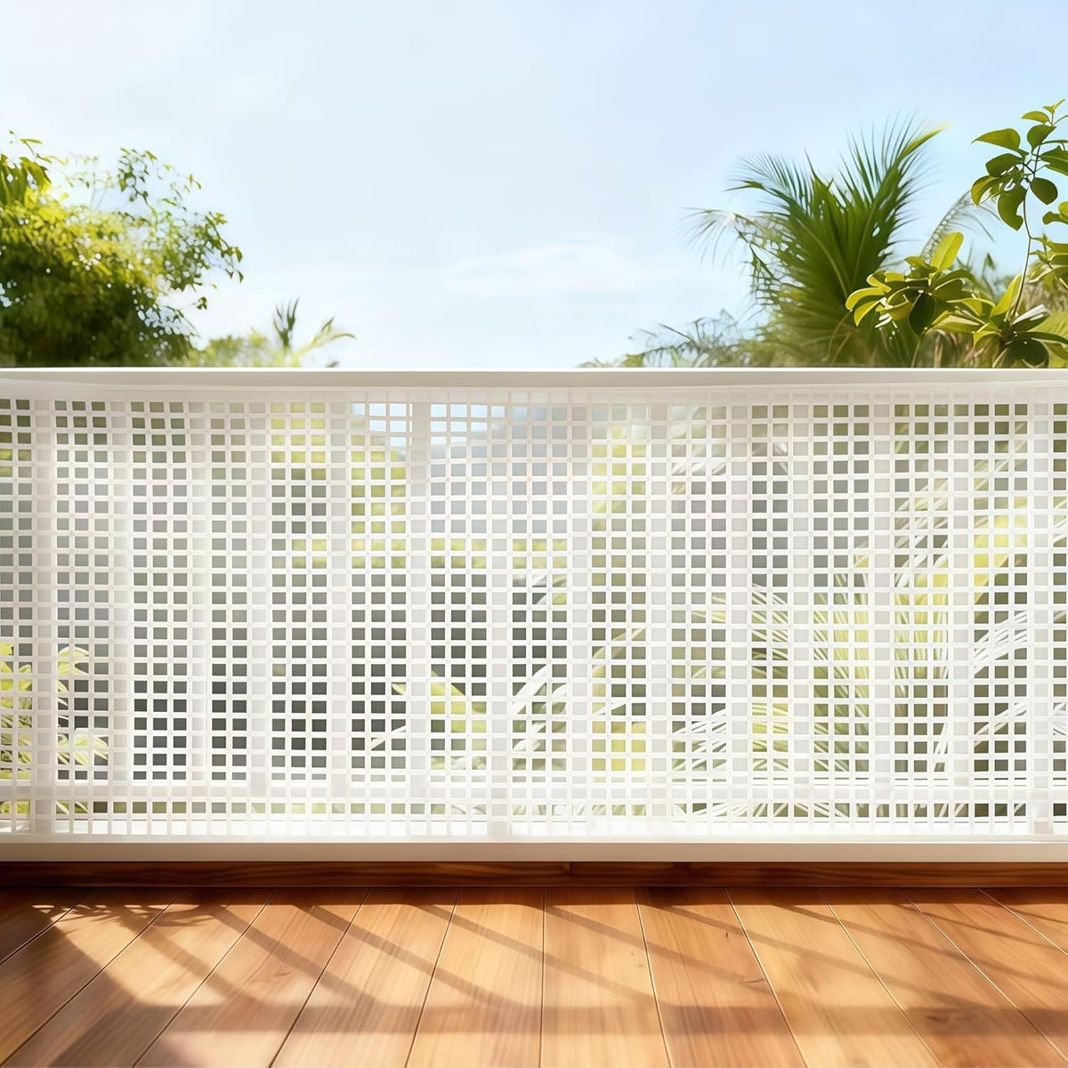 PotatoLife Plastic Wire Mesh Fence, Balcony Fence for Baby and Pets, Safety Fence, Stair Protector