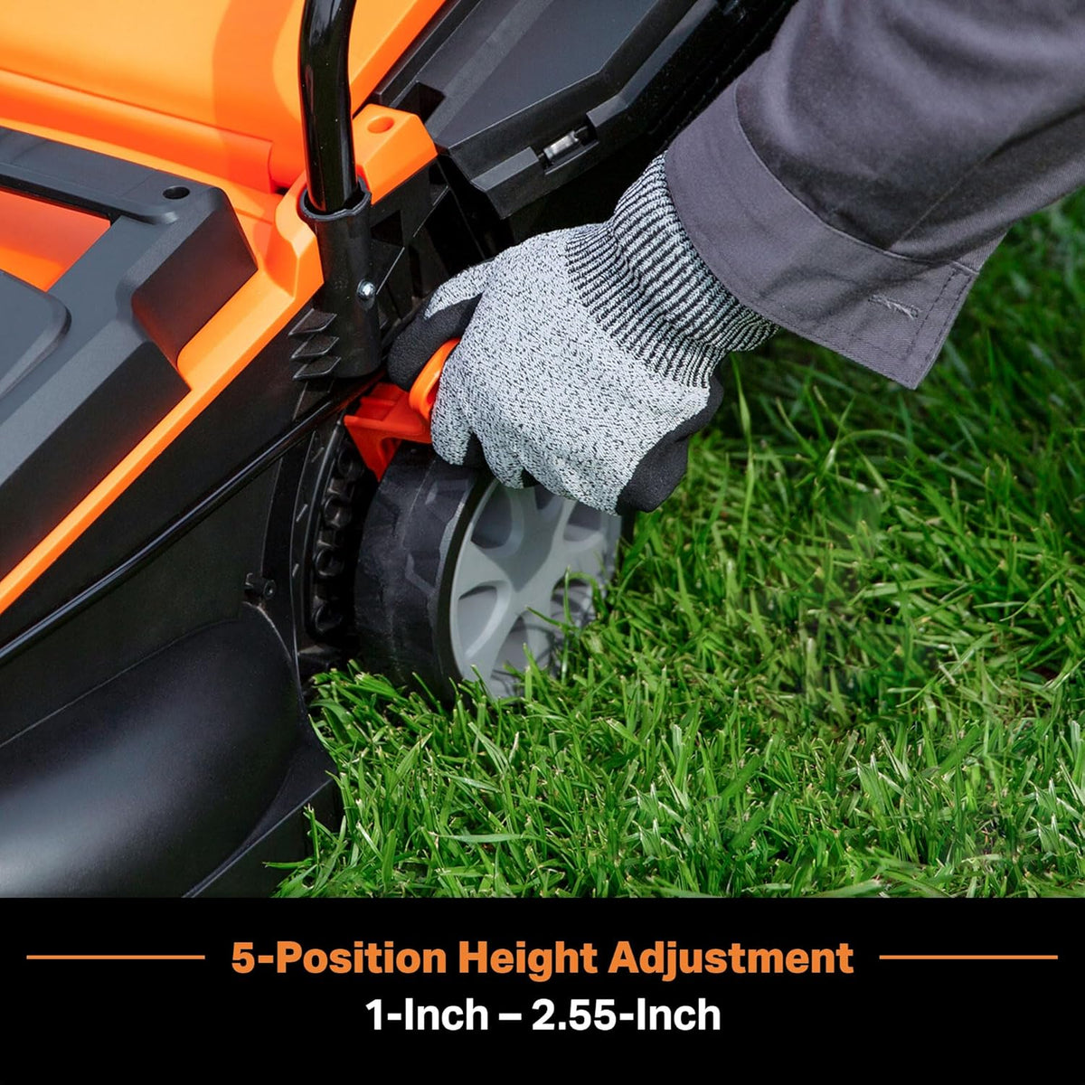 LawnMaster 20VMWGT 24V Max 13-inch Lawn Mower and Grass Trimmer 10-inch Combo with 2x4.0Ah