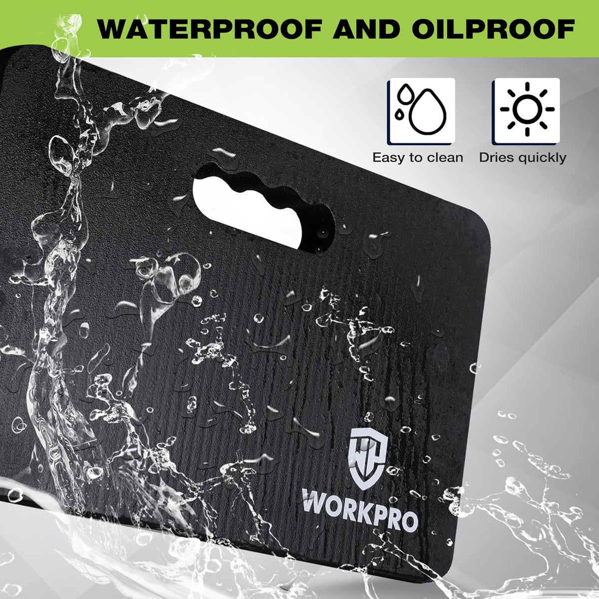 WORKPRO Extra Thick Kneeling Pad, 2-Pack, Soft Foam Cushioning for Knee, Large Foam Kneeler Mat for