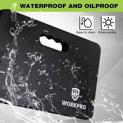 WORKPRO Extra Thick Kneeling Pad, 2-Pack, Soft Foam Cushioning for Knee, Large Foam Kneeler Mat for