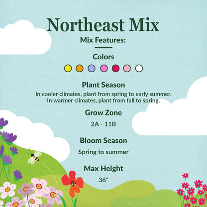 Ferry-Morse Northeast Mix Bulk Wildflower Seeds, 1lb