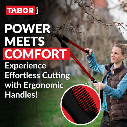 TABOR TOOLS GL16A Bypass Lopper, Chops Branches with Ease, Classic 28 Inch Tree Trimmer, Branch
