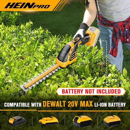 Hedge Trimmer Cordless Compatible with DEWALT 20V MAX Battery (No Battery), Electric Hedge Trimmer