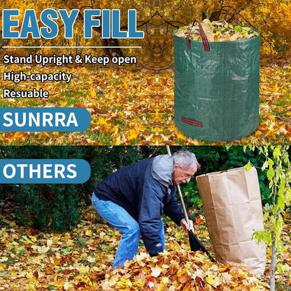 Reusable Leaf Bags, Tear-resistant & Reusable Lawn Bags, Yard Waste Bags, 72 Gal, 6 Pack