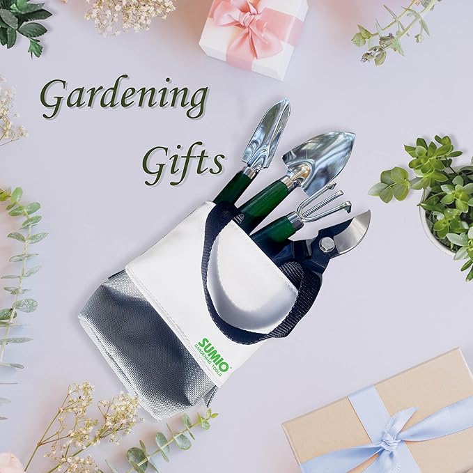 SUMIO Mini Garden Tool kit, Desk Indoor Plant Tool Set, Portable Garden Tool Set, Succulent Tools