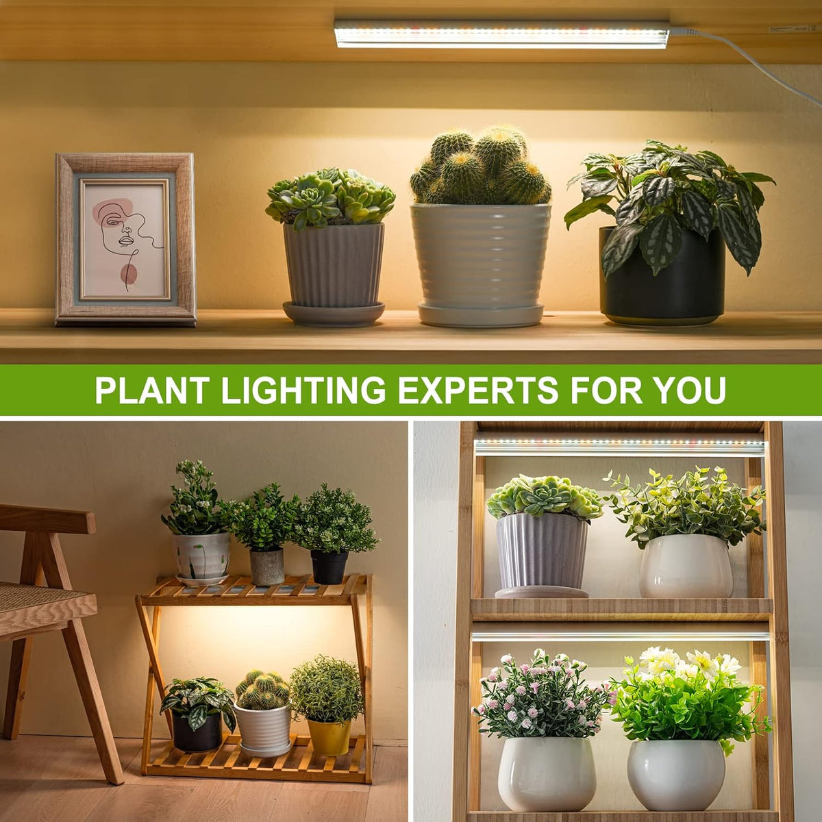 FOXGARDEN Grow Light, Full Spectrum Plant Light Strip for Indoor Plants, 288 LED Bright Grow Lamp