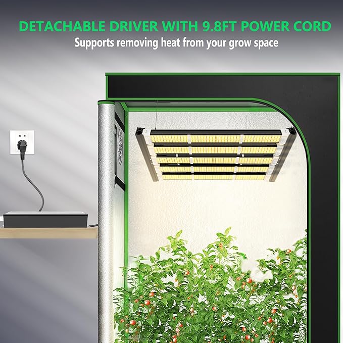 A ANLEOLIFE Stretchable LED Grow Lights with Samsung LM301H EVO Diodes 300W Full Spectrum Dimmable