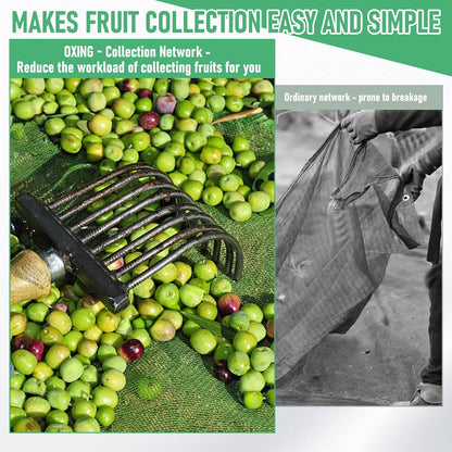Fruit Collector Harvesting Net - 26.2 x13.1 ft Green Agricultural Harvest Netting for Walnut