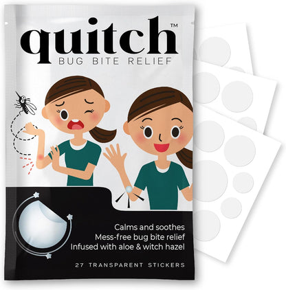 quitch Bug Bite Itch Relief Patch Kids, Bug Bite Patch, Summer Travel Essentials for Kids, Mosquito