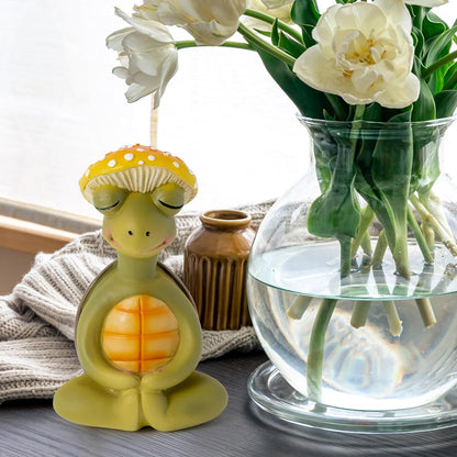 Meditation Turtle Resin Statue - Yoga Meditation Turtle Statue for Desk Living Room Resin Figurine