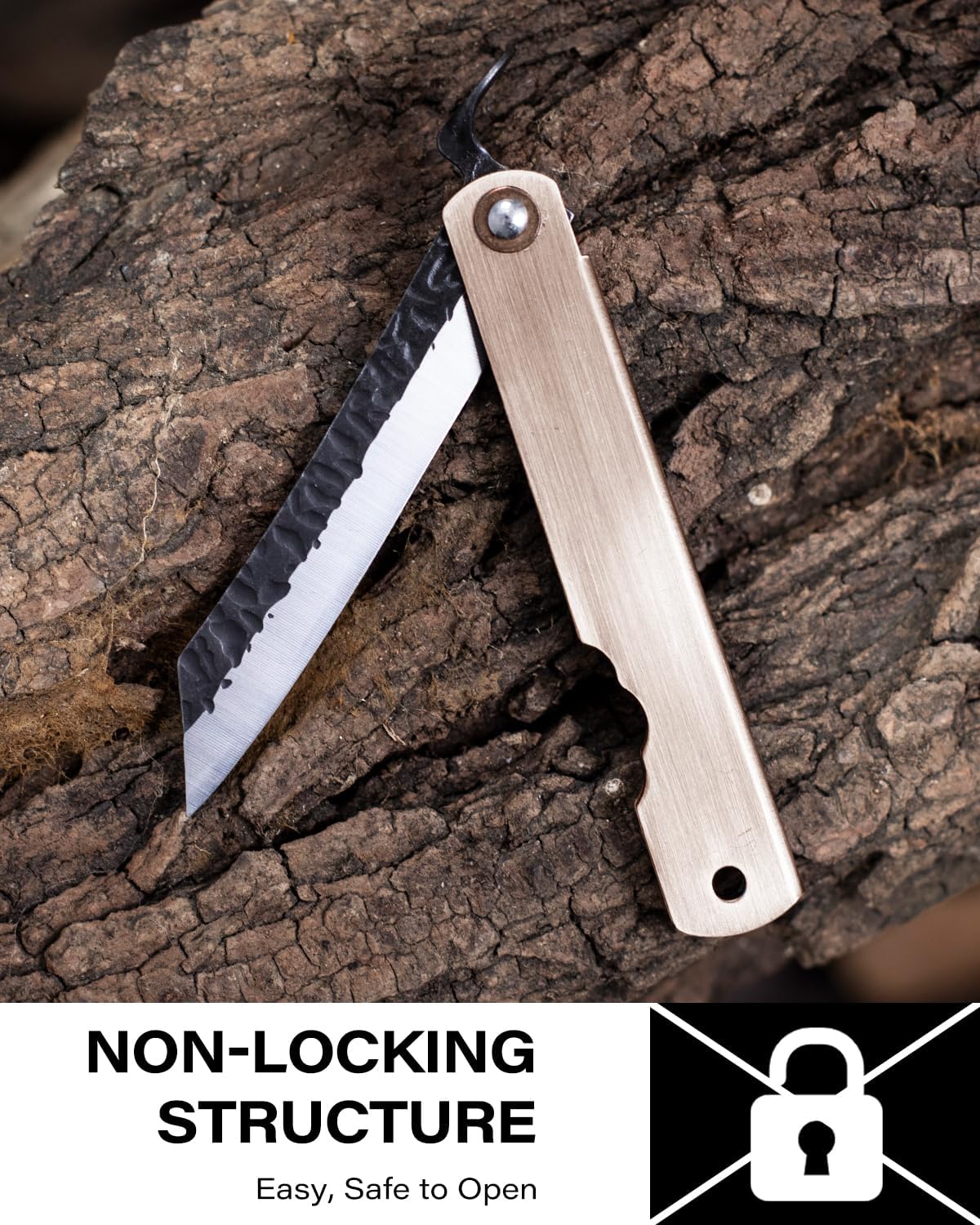 Dispatch EDC Pocket Knife, 2.8" Full Panel Plain Edge Blade Folding Knife with 7Cr13Mov Black