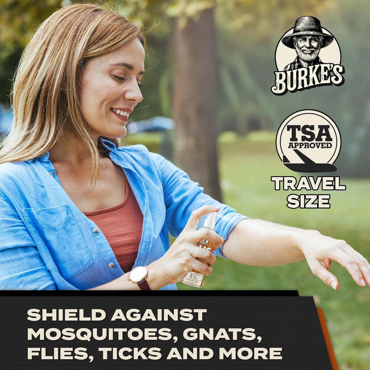 Burke’s Bug Repellent Spray – DEET-Free, Kid & Pet Safe Insect Repellent for Mosquitoes, Ticks, and