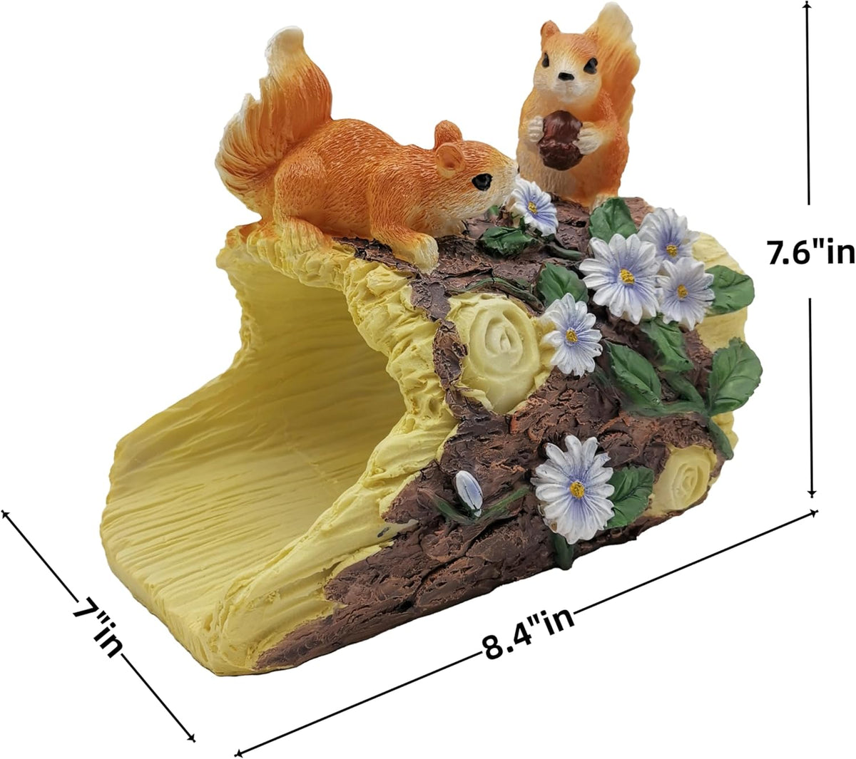 Squirrel Statues Gutter Downspout Extension Statues Garden Decoration,Resin Statue Outdoor