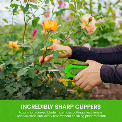 Garden Guru Razor Sharp Snip – Professional Garden Pruning Shears Trimmers Scissors – Super Sharp