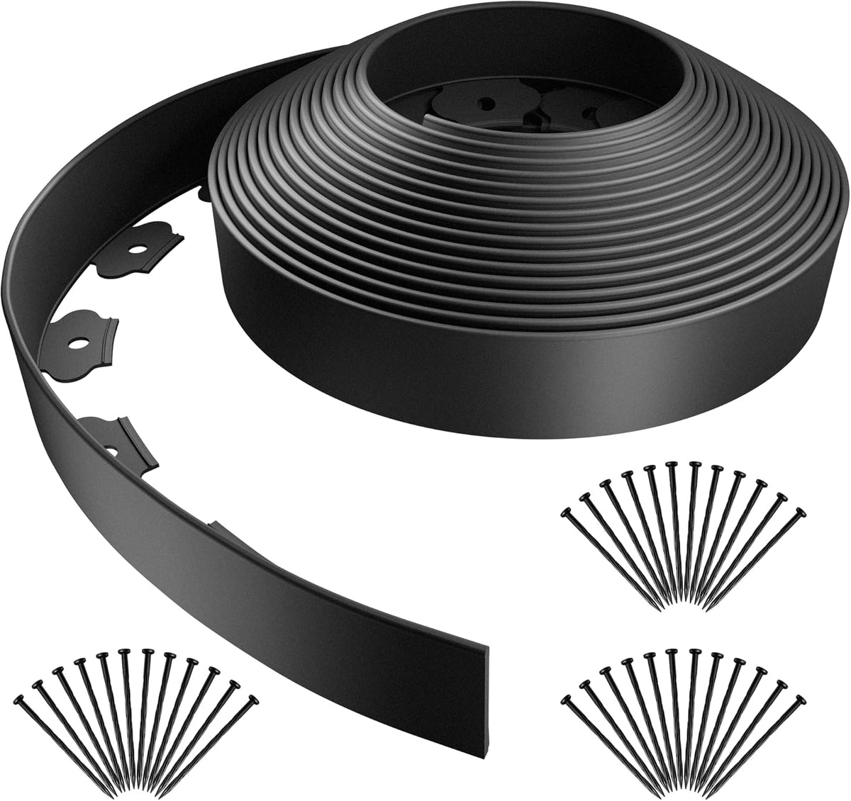 AGTEK Garden Edging 40FT Landscape Edging Kit 2 Inch Height Plastic Garden Border No Dig Lawn