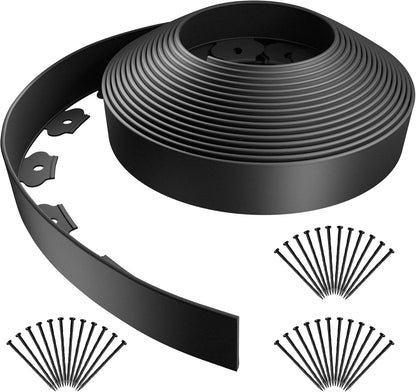 AGTEK Garden Edging 40FT Landscape Edging Kit 2 Inch Height Plastic Garden Border No Dig Lawn