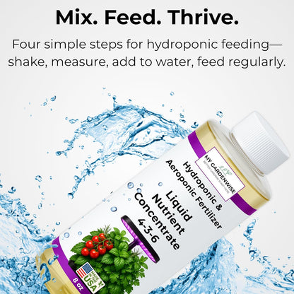 Liquid Plant Food – Hydroponics Nutrients for Indoor House Plants, Tomato, Strawberry, Lucky