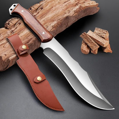 Outdoor Short Machete with Sheath for Cutting Trees, for Yard Work and for urvival Machete Ideal