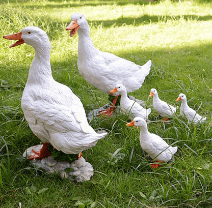 Realistic Duck Statues, Funny Duck Fence Decoration, Resin Duck Decor, Outdoor Animal Statue, Duck