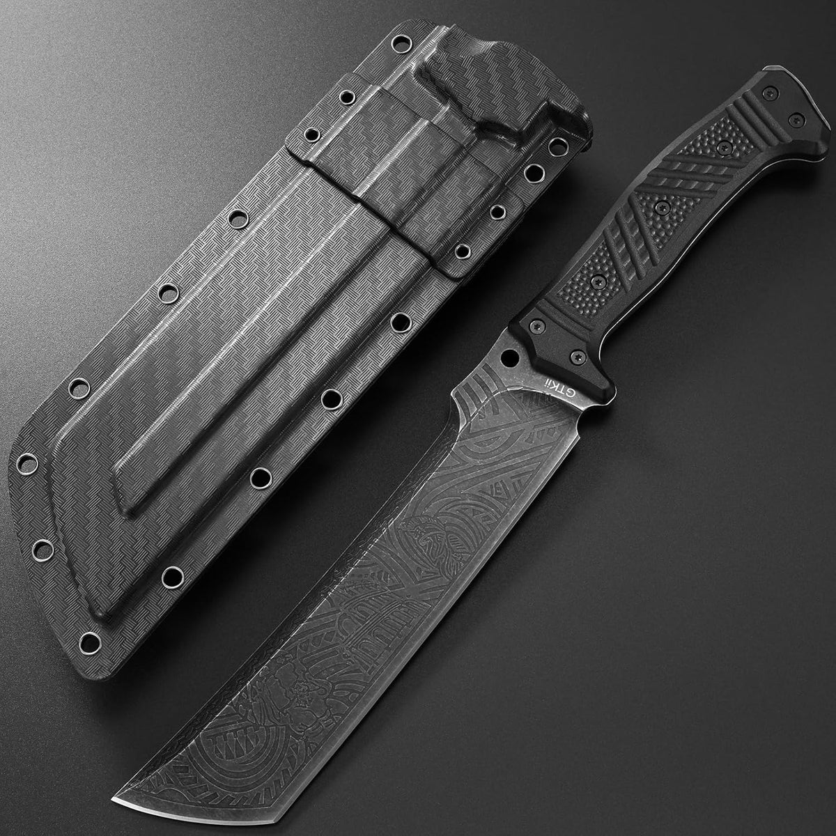 GTK1 Fixed Blade Knife DC53 Steel Blade Nylon Fiberglass Handle Full Tang EDC Tool Knifes for