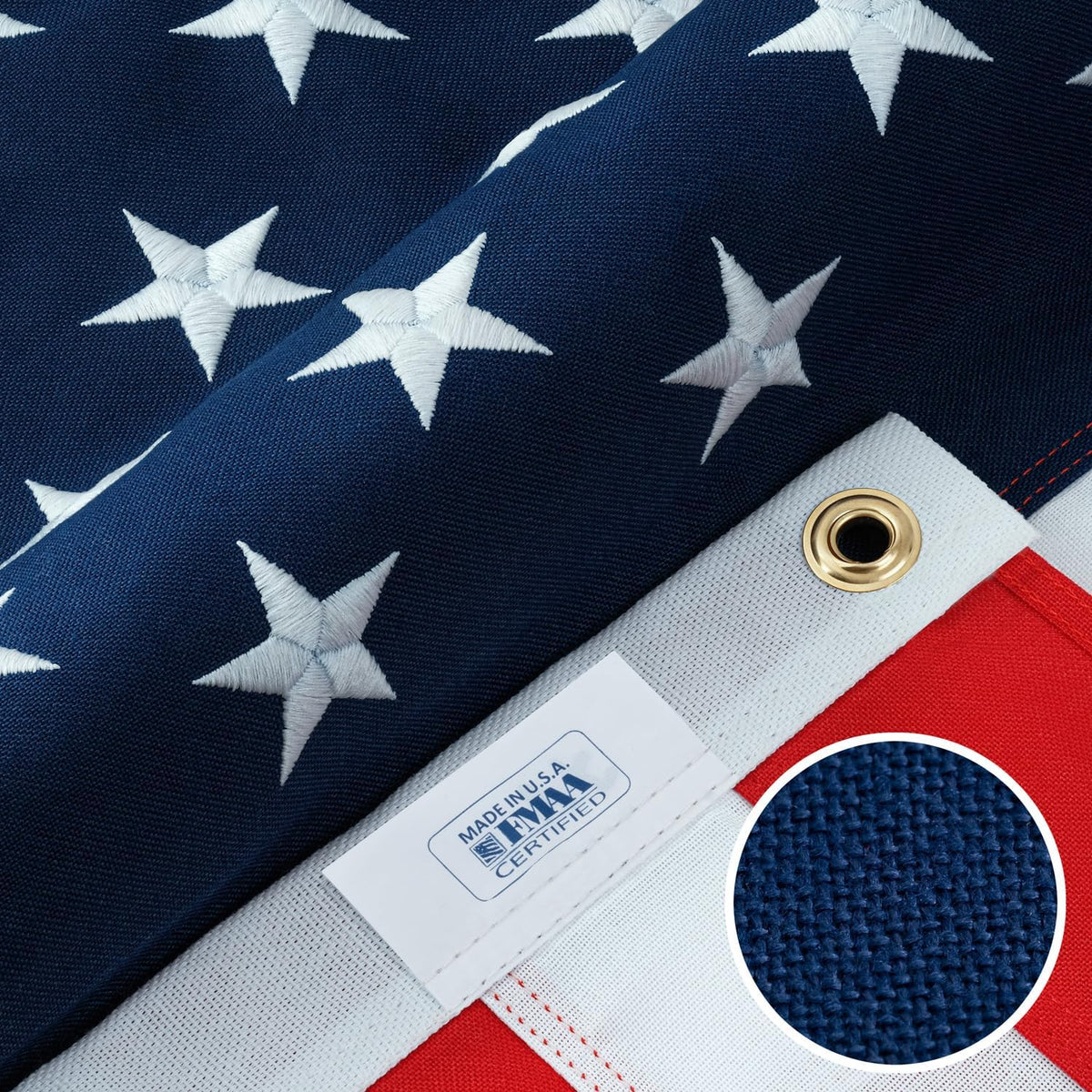 American Flags for Outside 5x8-100% MADE IN THE USA -Indestructible Durable Outdoor Heavy Duty Spun