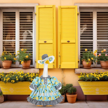 Lolita Goose Outfit Set for 23'' H Plastic Porch Cement Statue Cute Lolita Skirt Fall Spring Summer