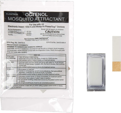 Flowtron MA-1000 Octenol Mosquito Attractant Cartridges (6-Pack), Compatible with BK-15, BK-40