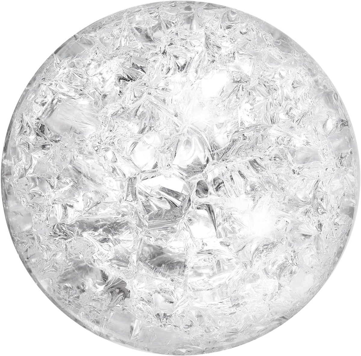 uxcell 80mm/3.1" Crystal Sphere Ball Ice Cracked Glass Solid Decorative Sphere Crystal Ball Prop