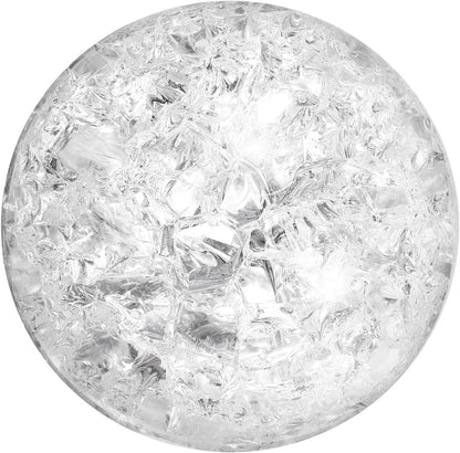 uxcell 80mm/3.1" Crystal Sphere Ball Ice Cracked Glass Solid Decorative Sphere Crystal Ball Prop
