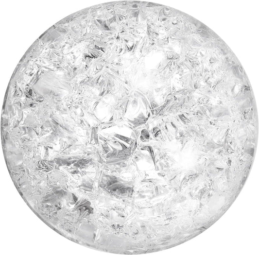 uxcell 80mm/3.1" Crystal Sphere Ball Ice Cracked Glass Solid Decorative Sphere Crystal Ball Prop