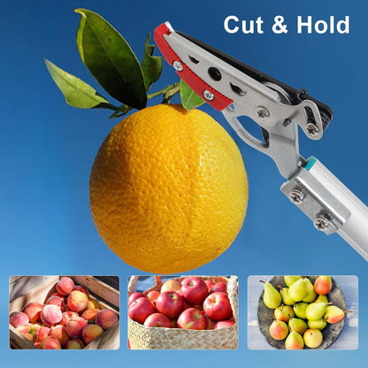 GARTOL Cut & Hold Pole Pruner, 4.2 FT Lightweight Fruit Picker with 180° Rotating Handle, SK5 Steel