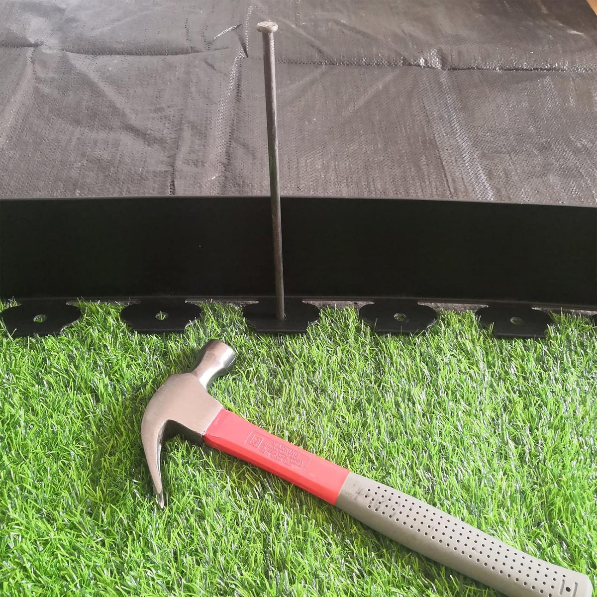 Landscape Edging Kit,20FT Plastic Garden Edging with 25 Stakes,4.5 Inch Tall Lawn Edging for