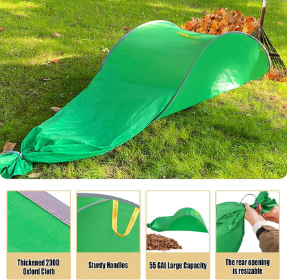 UQM Leaf Collector,Extra Large Portable Pop Up Leaf Bags, Foldable Leaf Pick Up Tools, Reusable