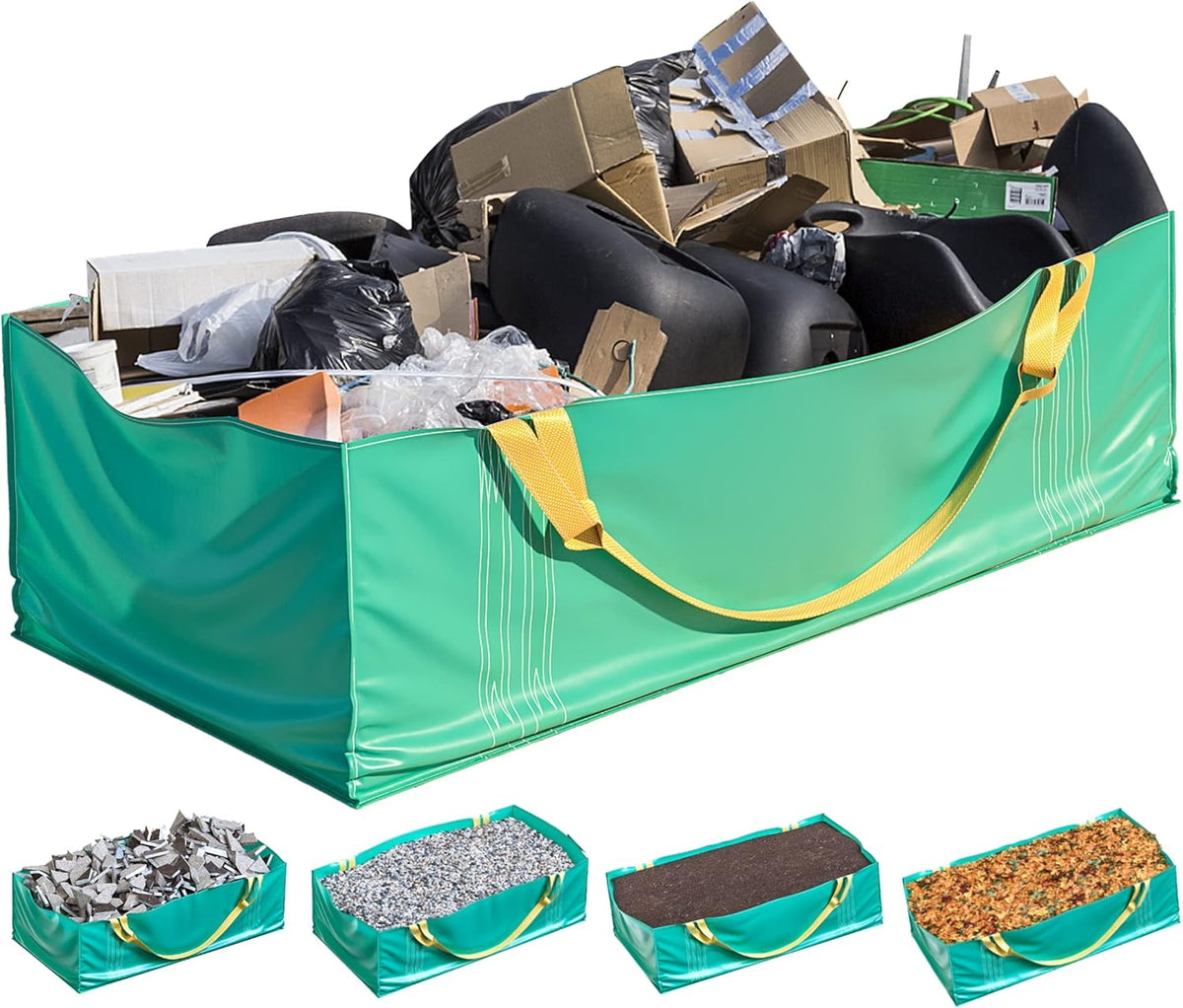 TidyFriend Dumpster Bag, Reusable Yard Waste Bags, Foldable Yard Waste Container, Trash Bag for