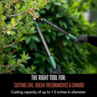Scotts 21 in. Bypass Lopper for Tree Branch Trimming and Pruning – Heavy-Duty Branch Cutter with