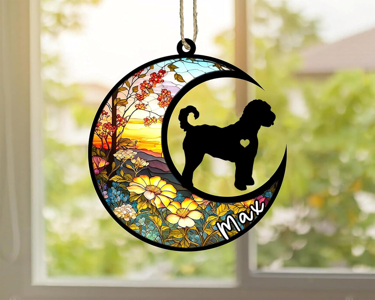 Personalized Dog Memorial, Custom Name Goldendoodle Dog Christmas Ornament with Name, Custom