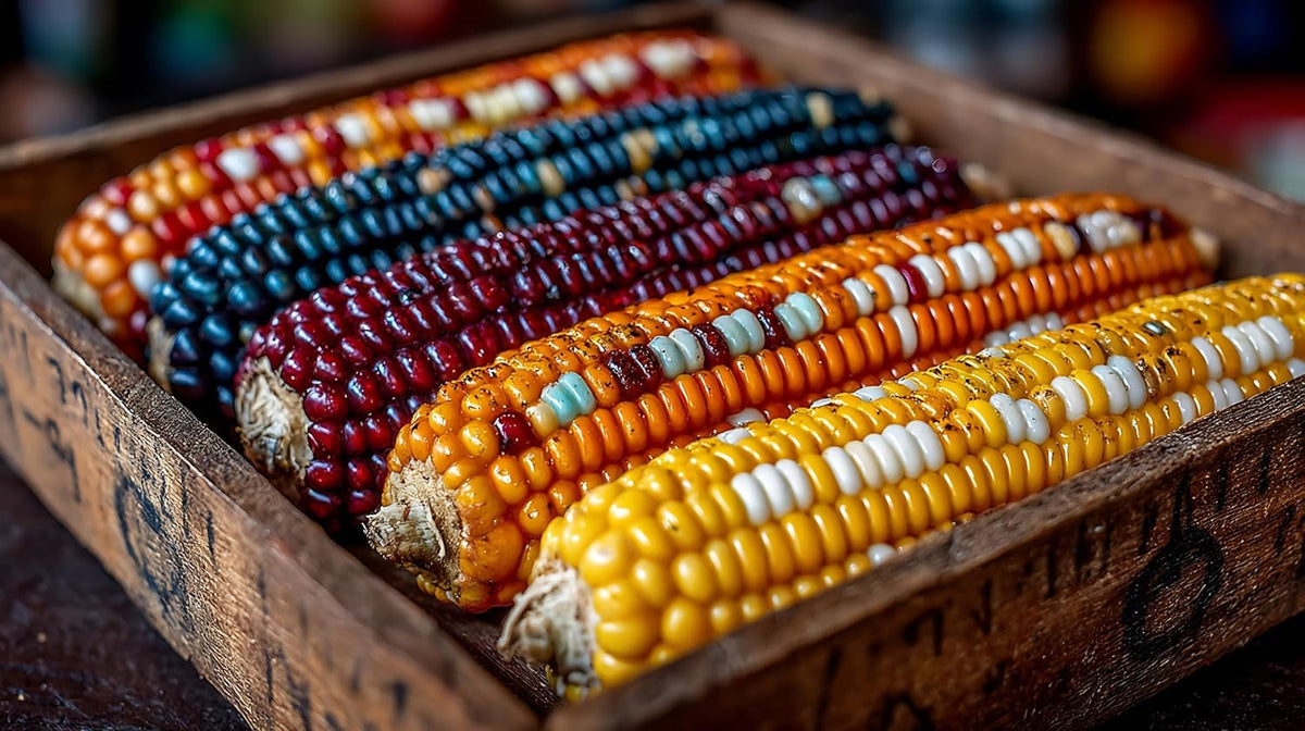 400 Indian Corn Seeds for Planting - Multicolor Ornamental Indian Corn - 400+ Seeds Zea Mays Non