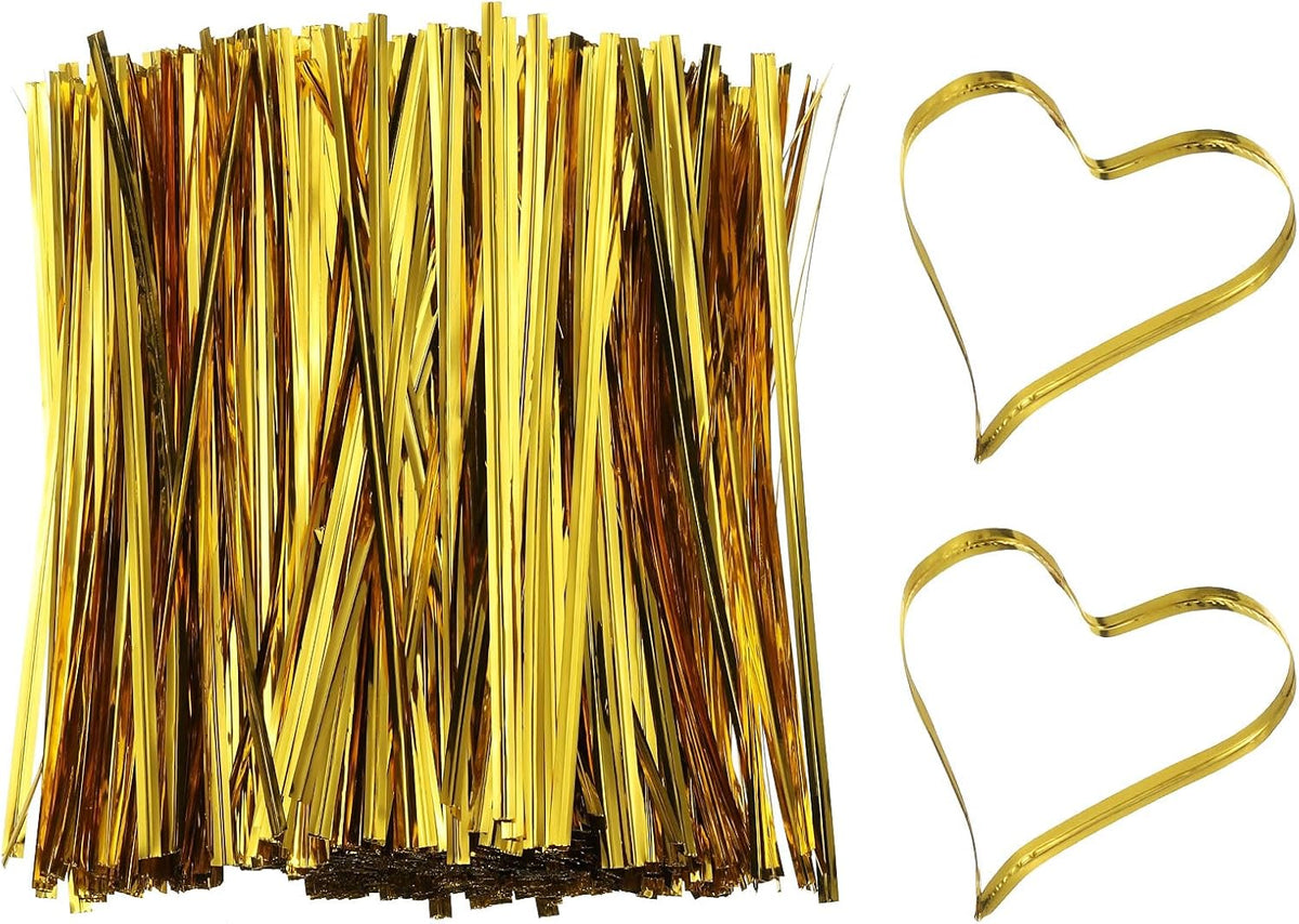 PATIKIL Bag Twist Ties 6 Inch, 800 Pcs Metallic Bread Ties for Treat Plastic Bags Gift Wrapping