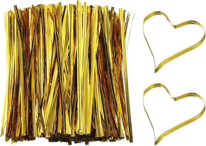PATIKIL Bag Twist Ties 6 Inch, 800 Pcs Metallic Bread Ties for Treat Plastic Bags Gift Wrapping