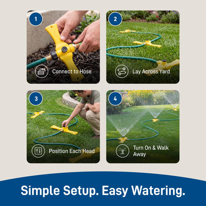 Orbit Port-A-Rain Above-Ground Sprinkler System, Green - 58092