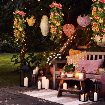 RECUTMS 2pcs Artificial Hanging Plants 32 in Fake Plant Ivy Vine Outdoor UV Resistant Plastic