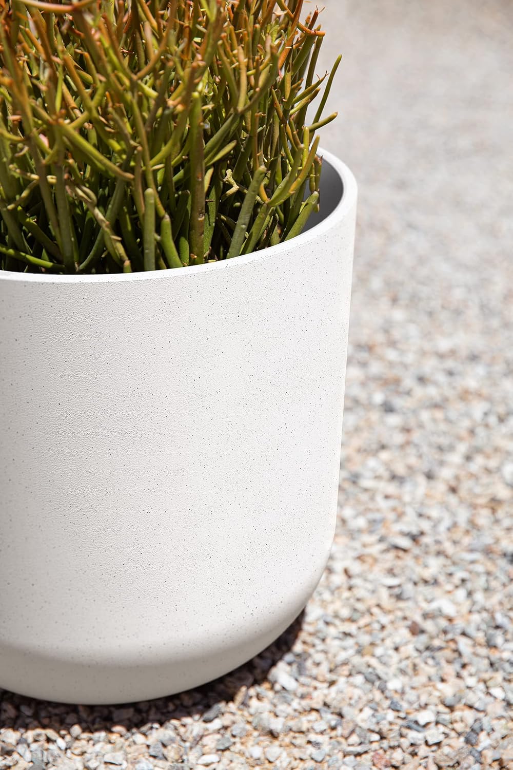 Veradek Mason Series Lima Planter - Round Planter for Indoor or Outdoor Porch/Garden | Made from